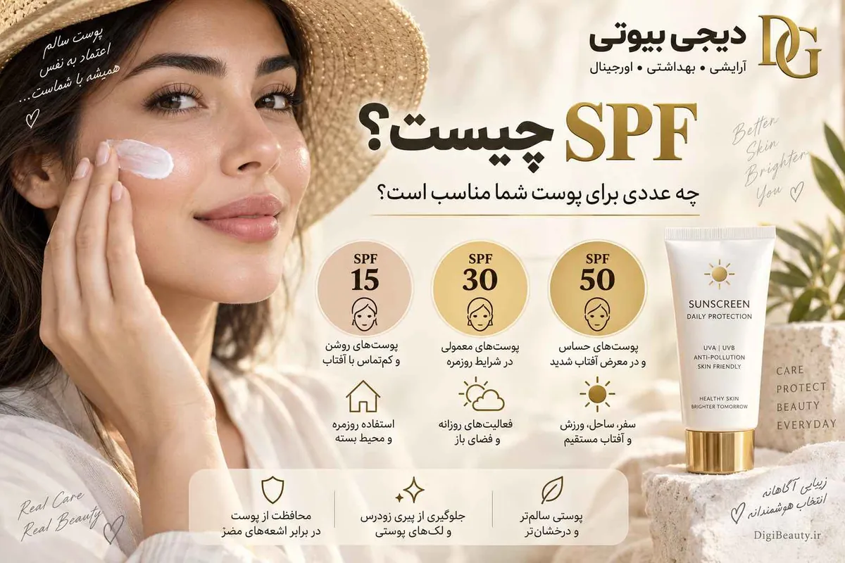 مقایسه SPF ۱۵، ۳۰ و ۵۰ و اینکه هر عدد برای چه نوع پوست و چه شرایطی مناسب است