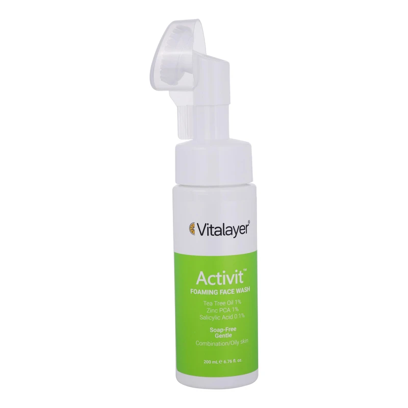 فوم شستوشوی صورت ویتالیر Activit مناسب پوست چرب و مختلط ۲۰۰ میلیلیتر — تصویر 3